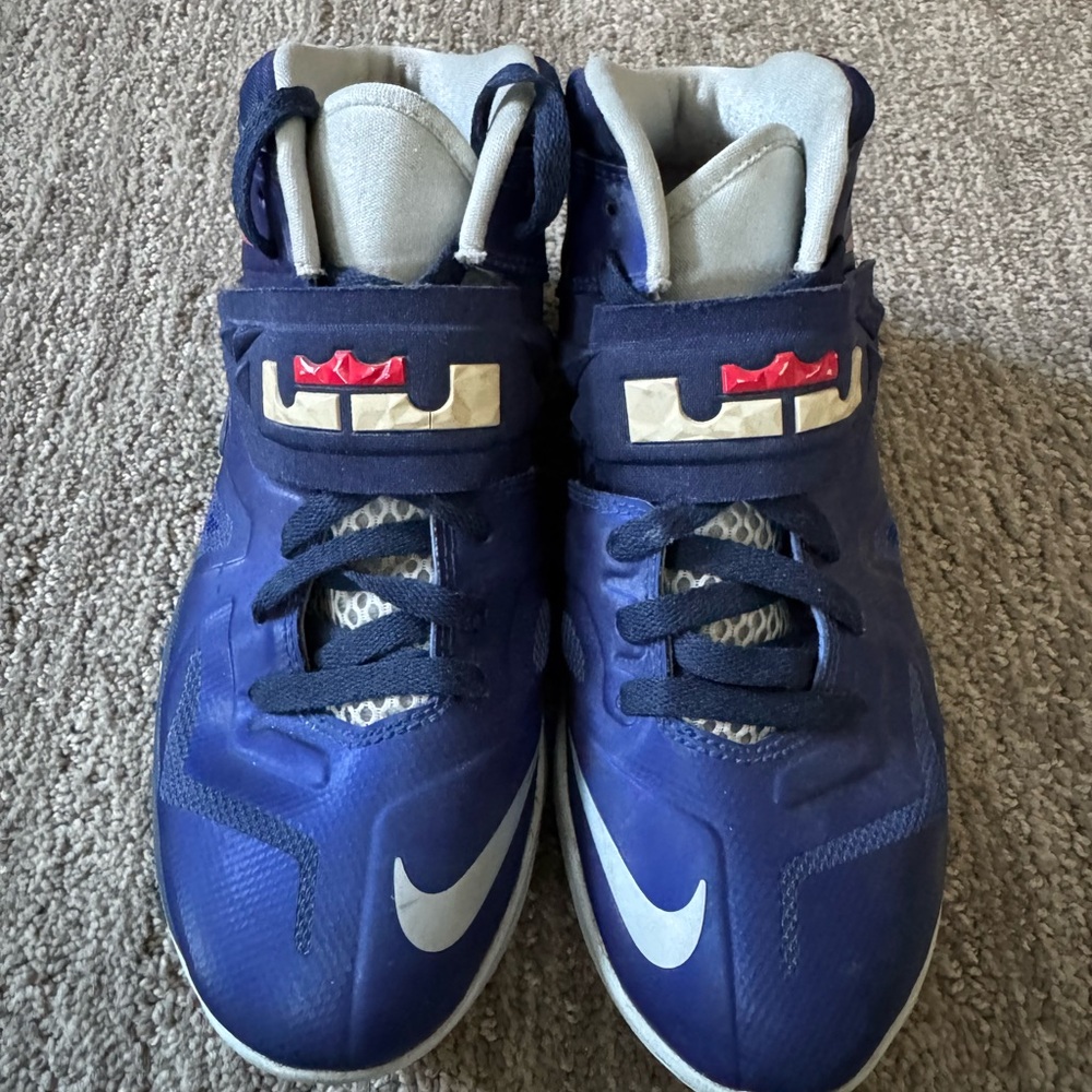 Nike Lebron Zoom Soldier 7 Basketball Shoes Deep Royal Blue 6.5Y (Youth)